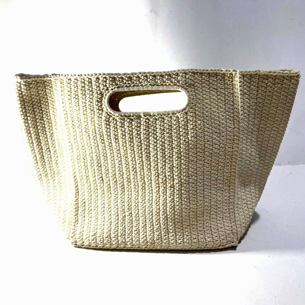 Woven twist straw clutch handbag beach summer casual vacation mini sac women